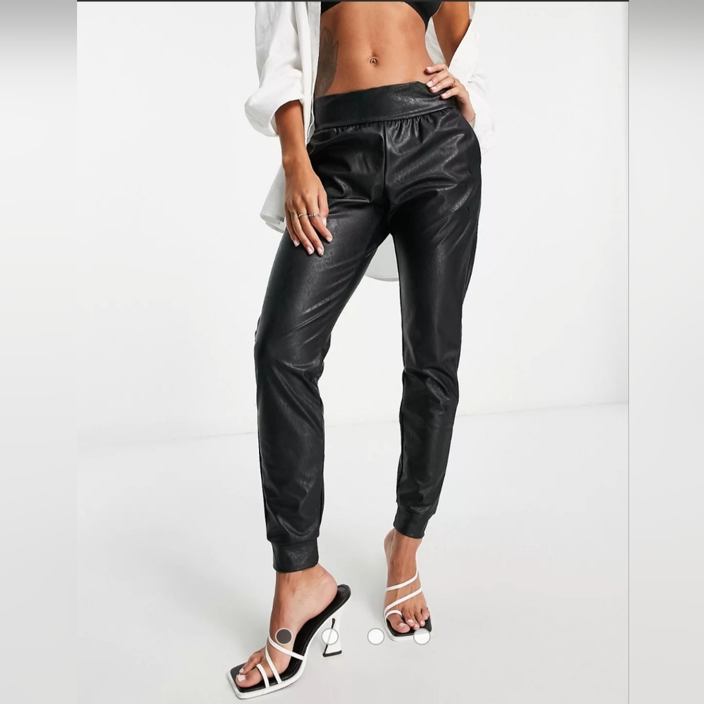 Commando faux leather joggers Large